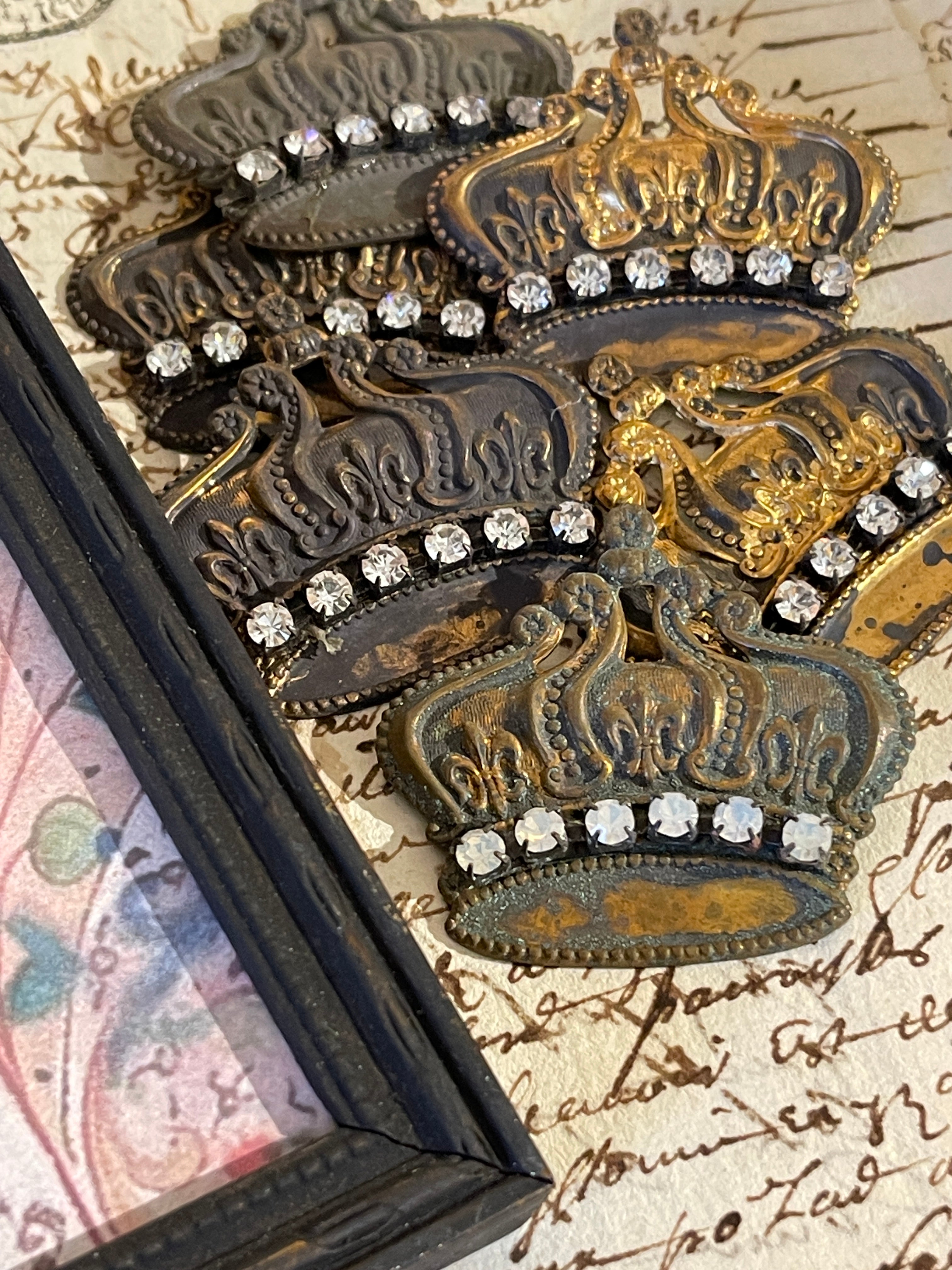 Vintage Style Jeweled Crown