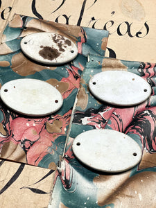 Antique Porcelain Tags/Numbers