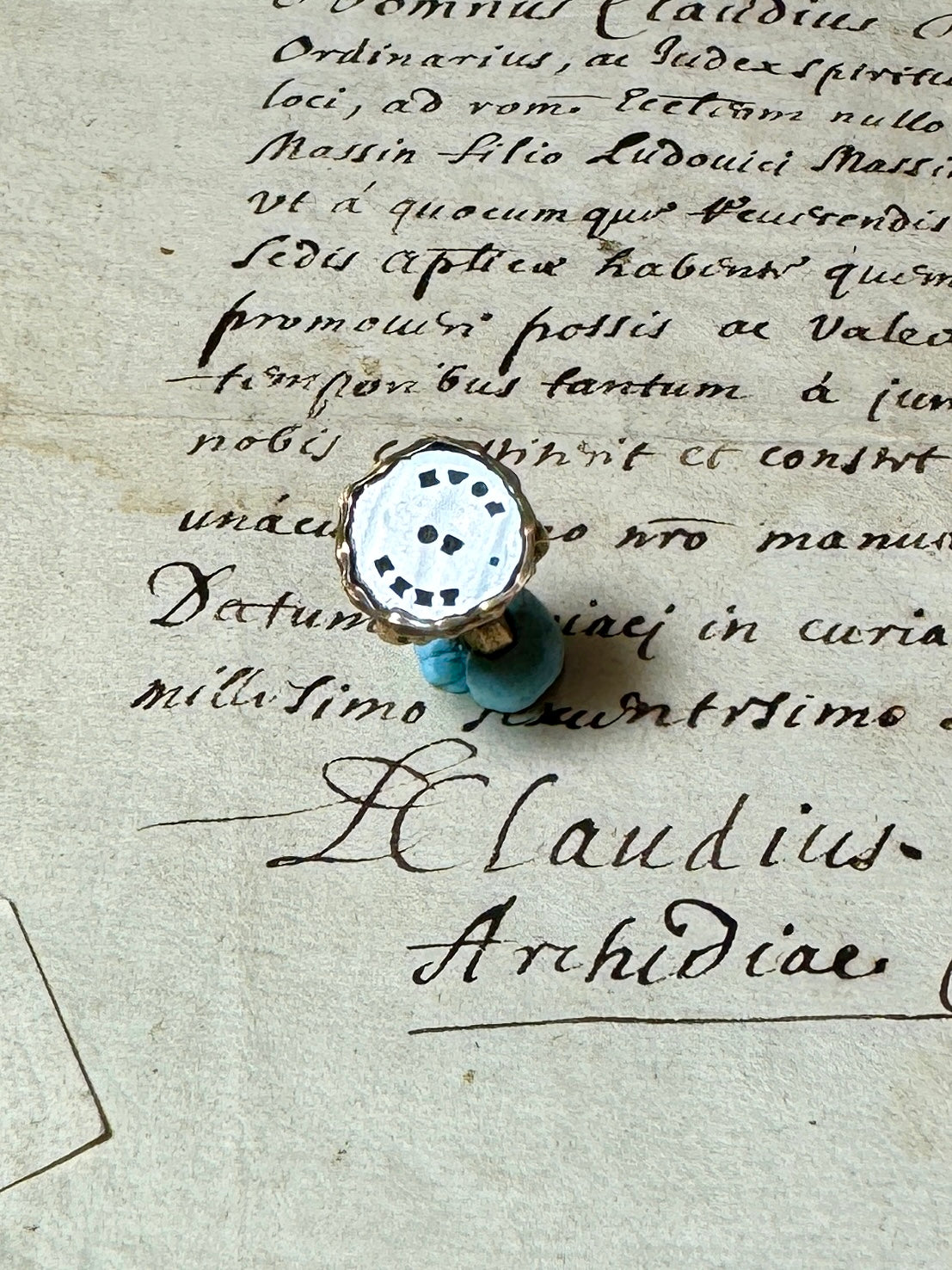 Antique Victorian Intaglio Seal  - "LOVE TO THEE"