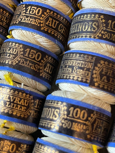 Haberdashery collection of Creamy White Linen AU CHINOIS thread