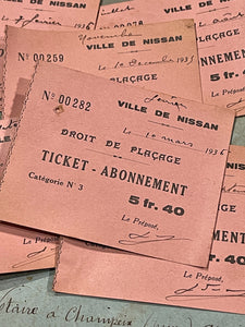 Antique French Envelope with Ephemera - 3