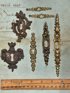 Decorative 1800's French Escutcheons