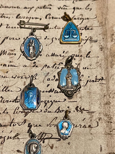 Original Vintage Blue Medals from France