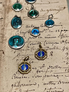 Original Vintage Blue Medals from France