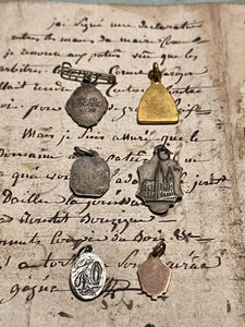Original Vintage Blue Medals from France