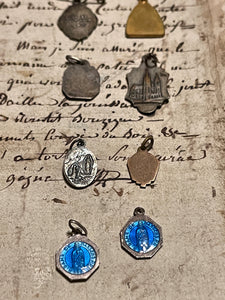 Original Vintage Blue Medals from France