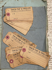 Antique French Tags in bundles of 10