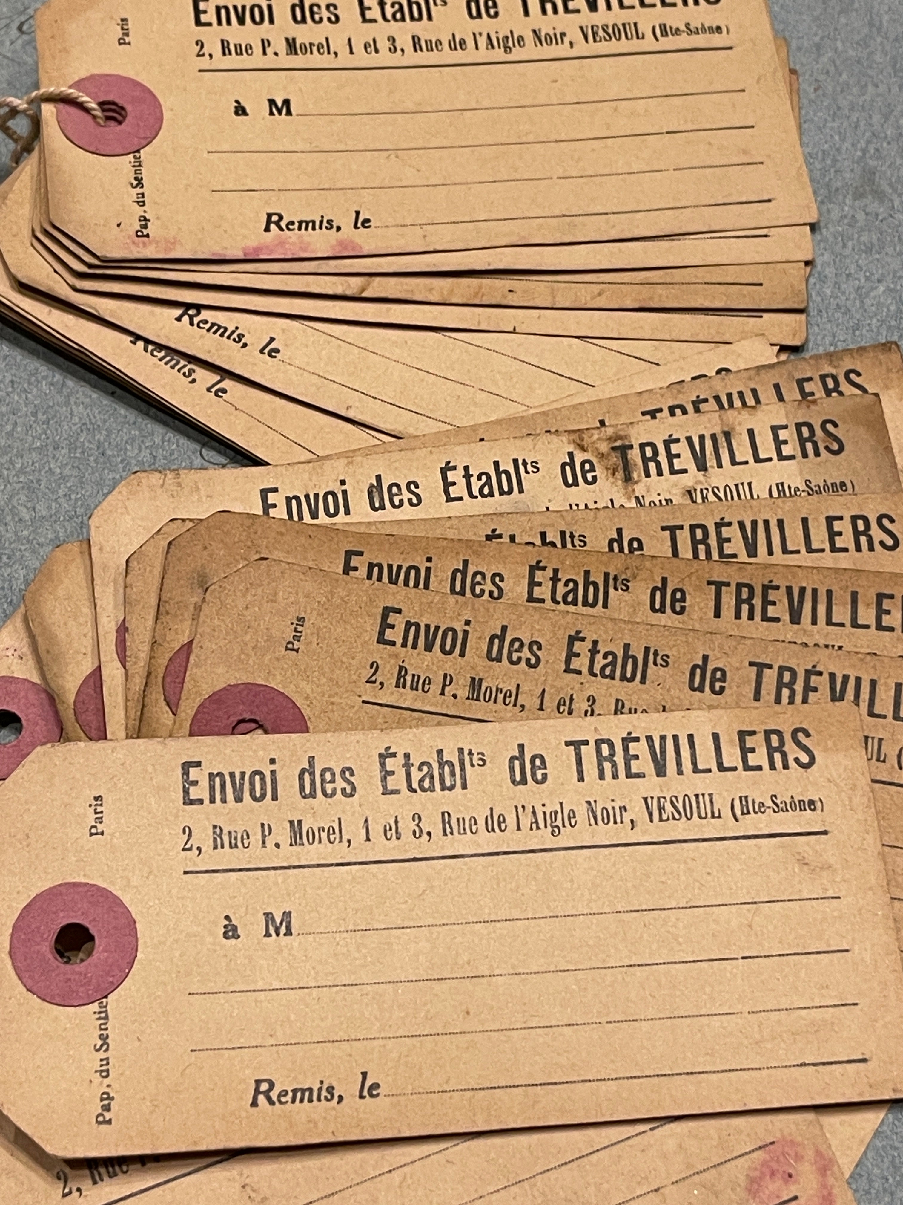 Antique French Tags in bundles of 10