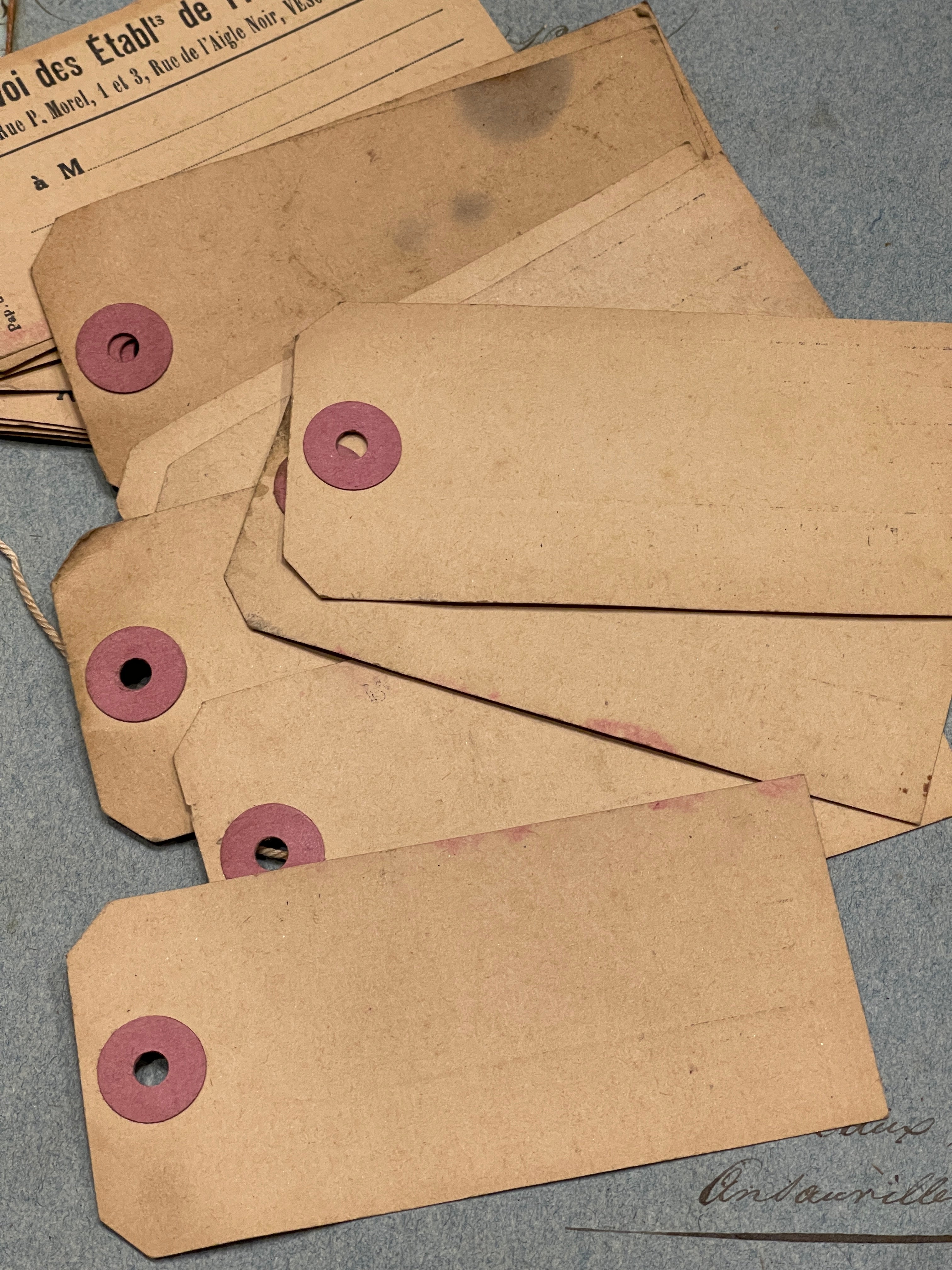 Antique French Tags in bundles of 10