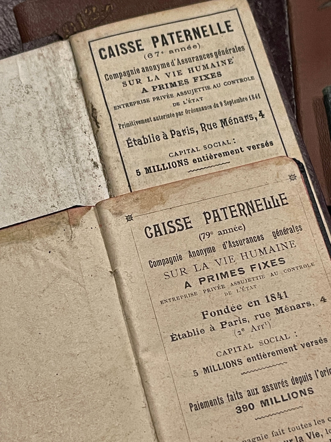 "Petit" Antique French Agendas