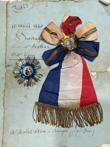 Conscrit with silver and gold center