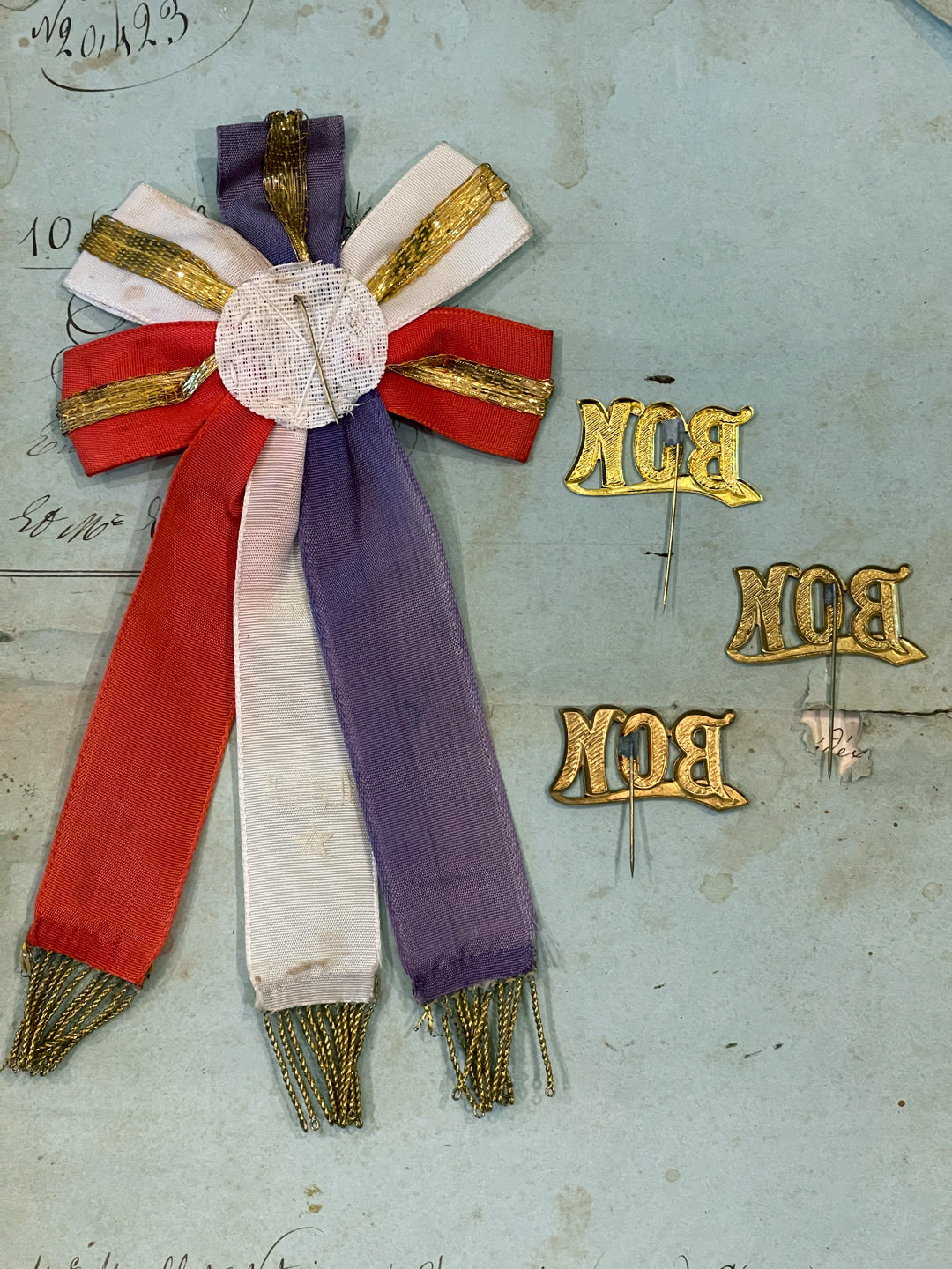 RF Flag Conscrit with Tinsel – Monahan Papers