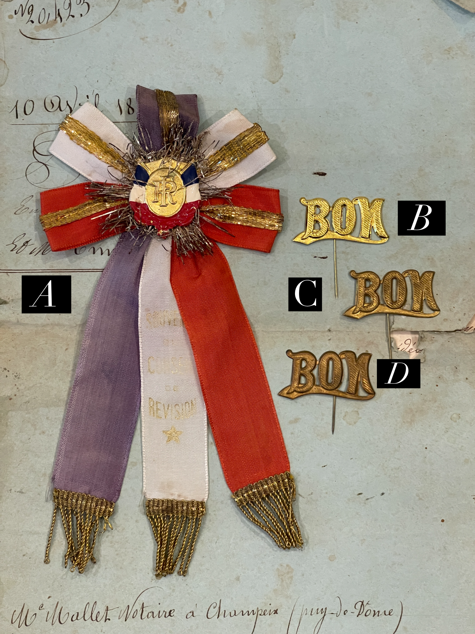 RF Flag Conscrit with Tinsel