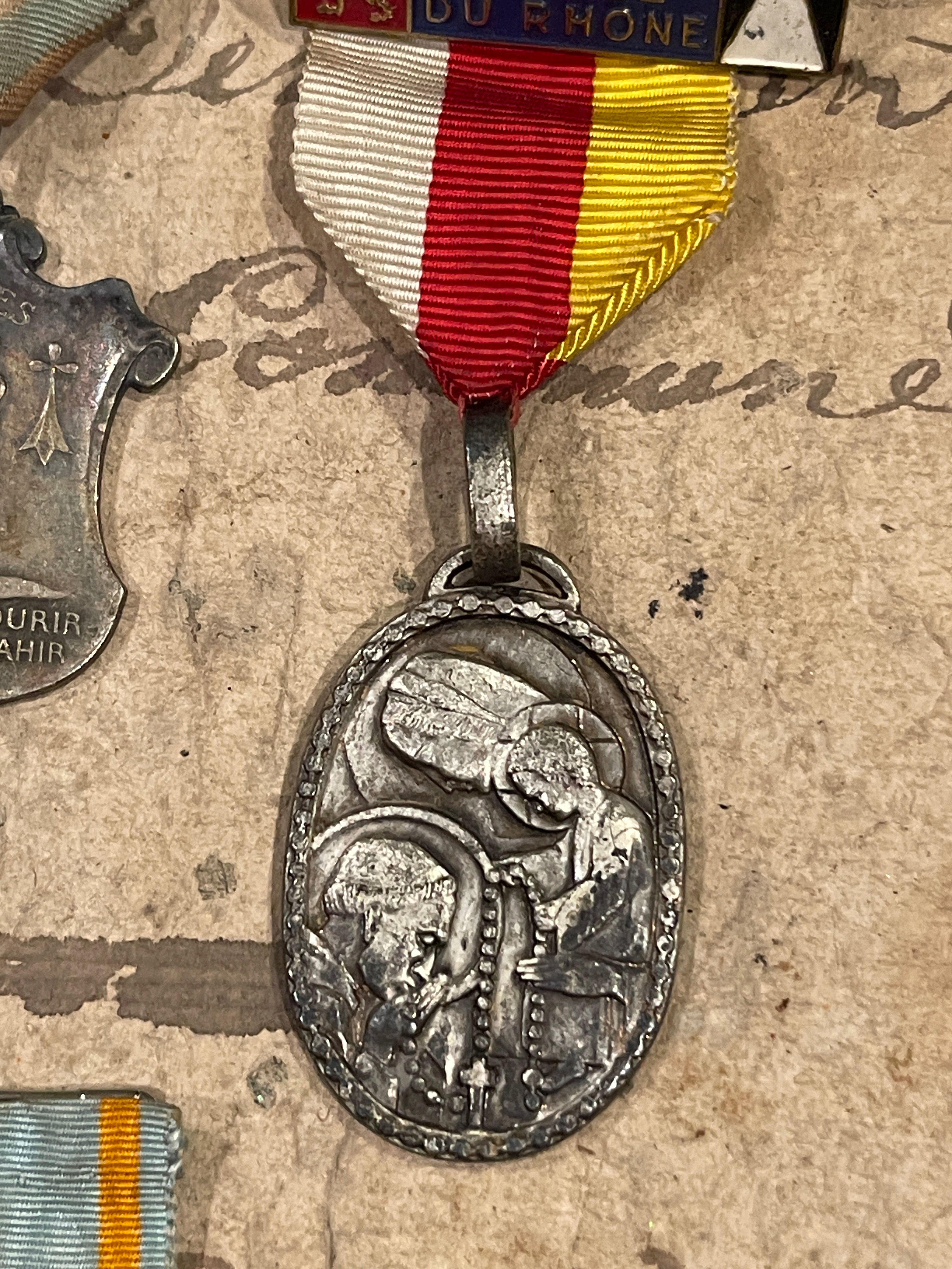 Antique French Religious Medals