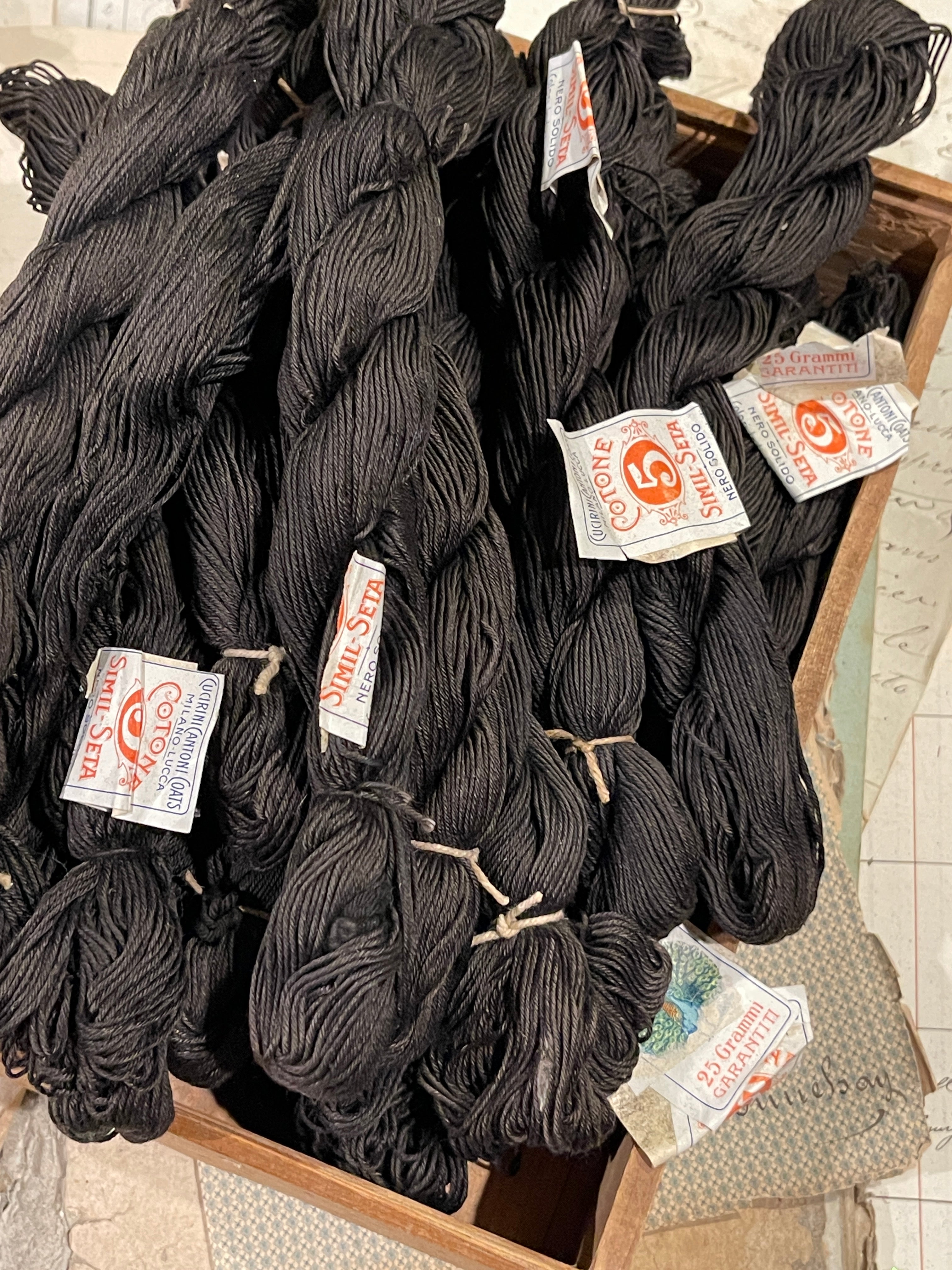 Haberdashery Collection of Antique Italian Cantoni Coats Thread