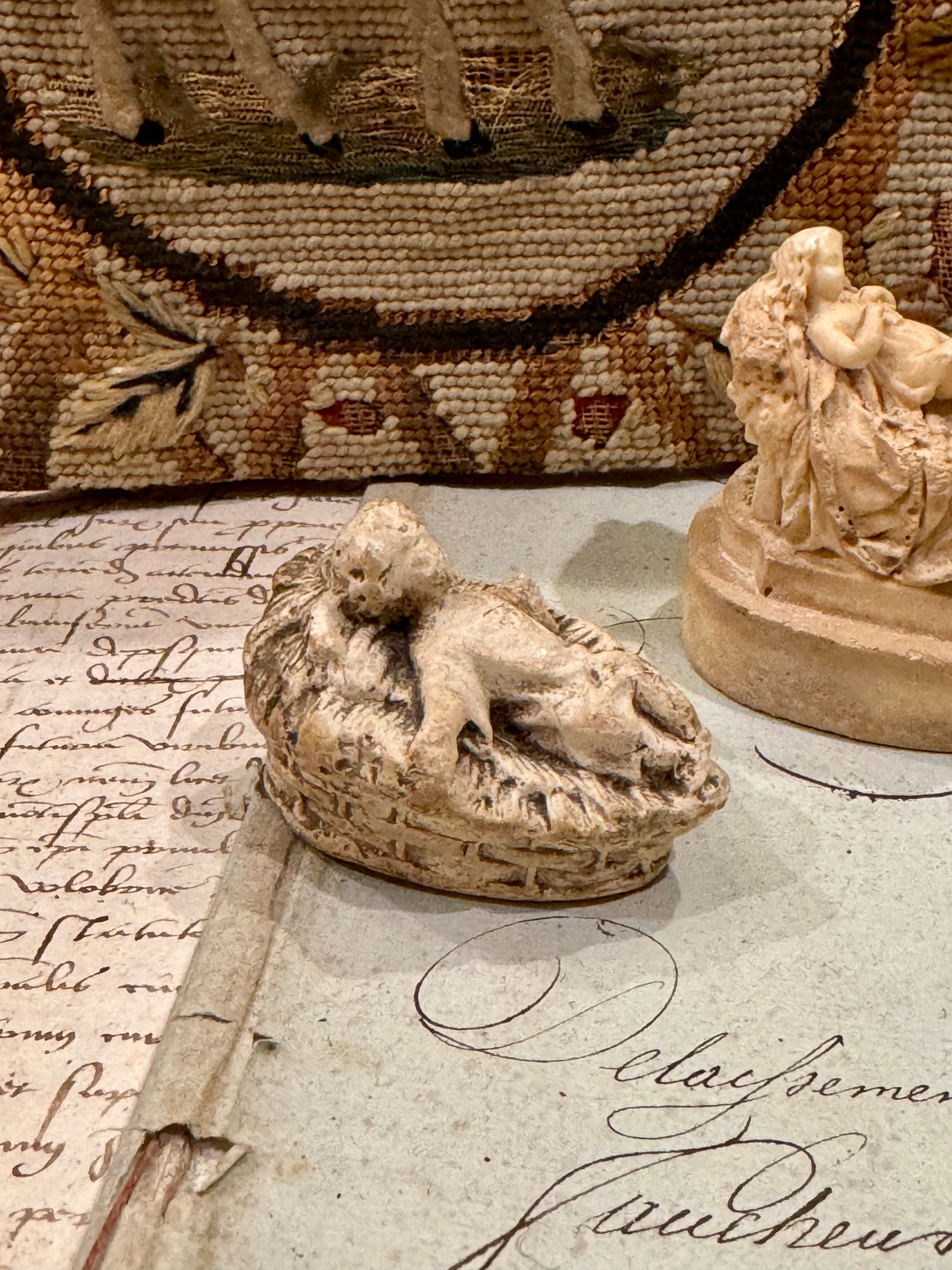 1800s French Meerschaum Manger Pieces