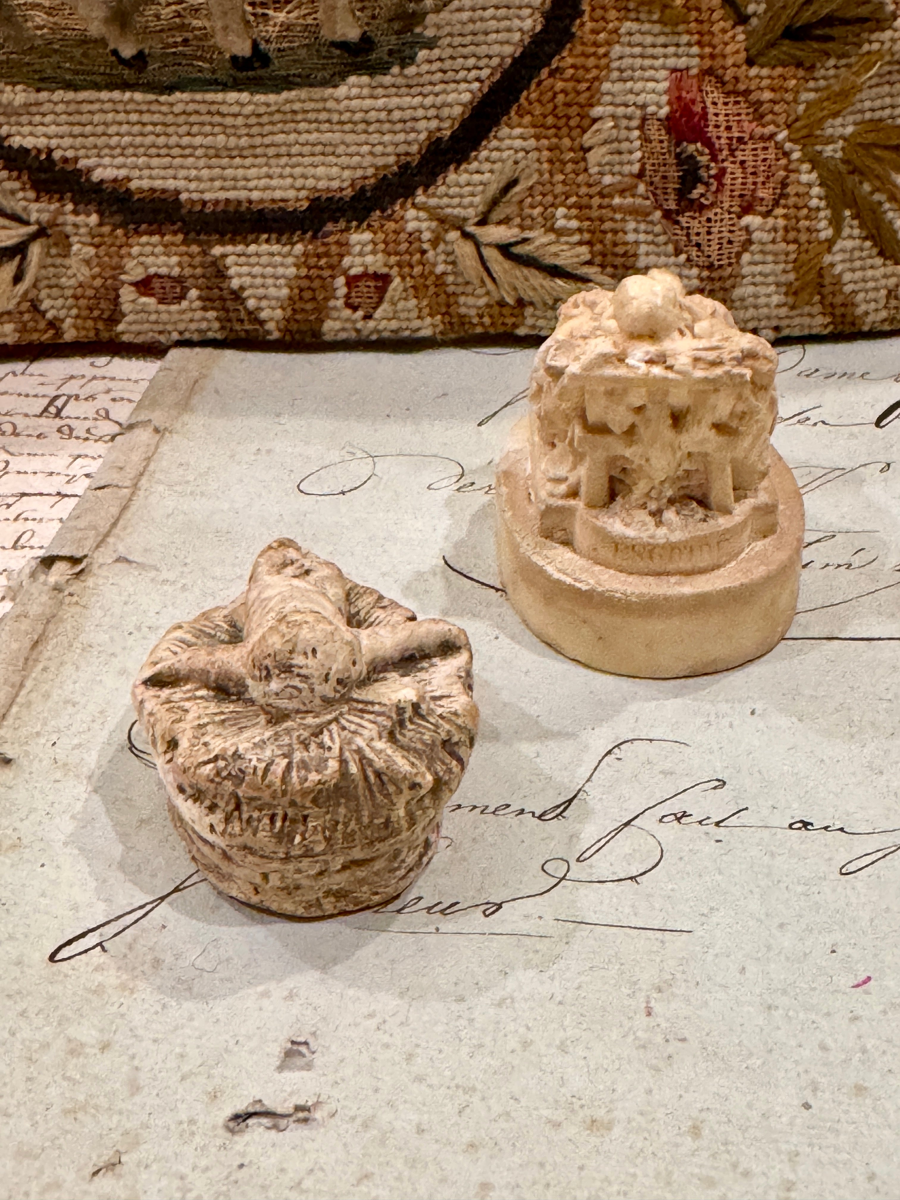 1800s French Meerschaum Manger Pieces