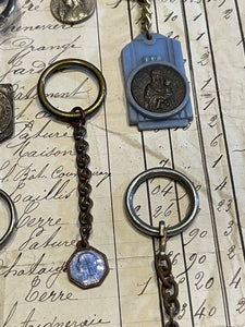 Antique French Medals - Key Chains?