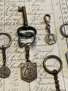 Antique French Medals - Key Chains?