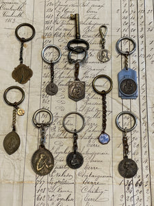 Antique French Medals - Key Chains?