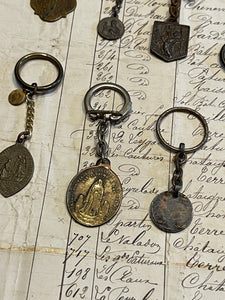 Antique French Medals - Key Chains?