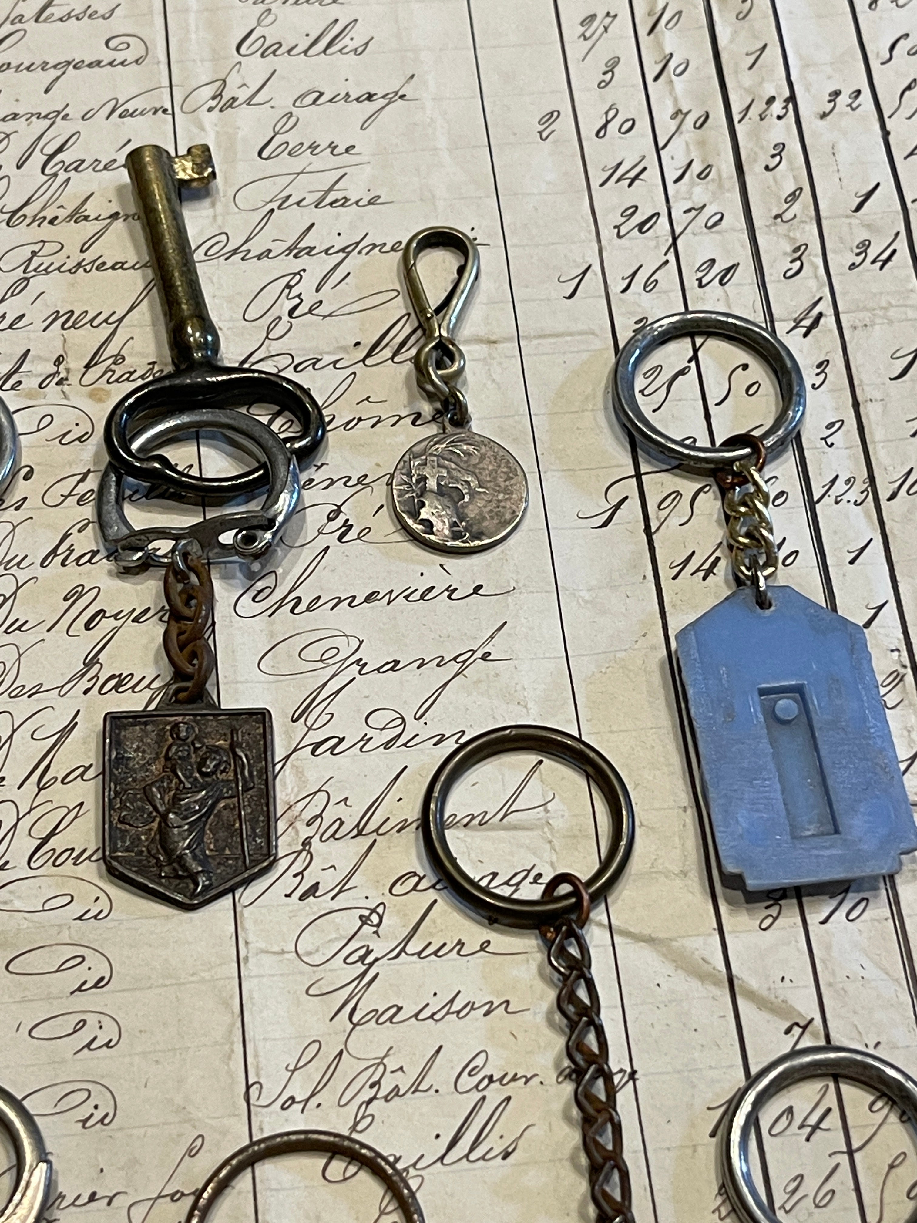 Antique French Medals - Key Chains?