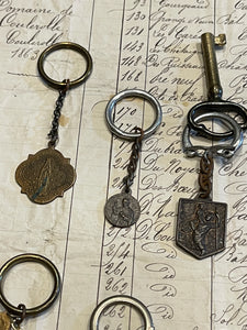 Antique French Medals - Key Chains?
