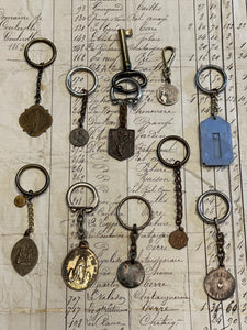 Antique French Medals - Key Chains?