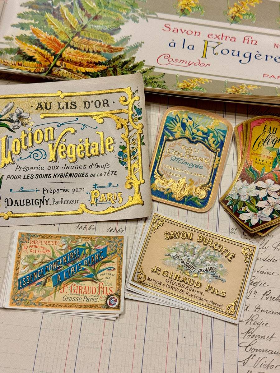 Antique Original French Perfume Labels - Q * – Monahan Papers