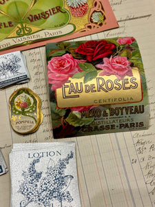 Antique Original French Perfume Labels - R