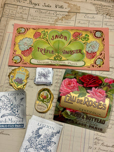 Antique Original French Perfume Labels - R