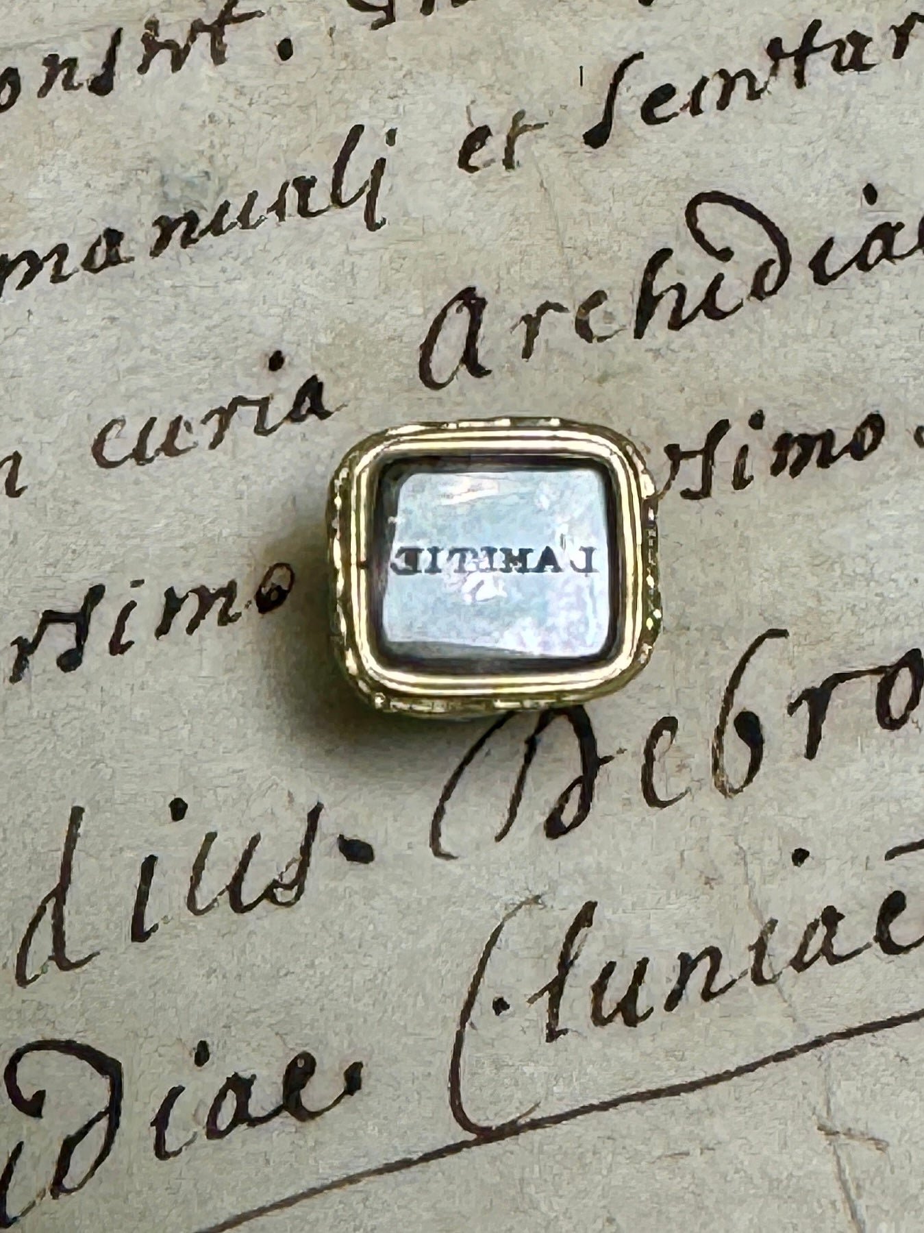 Antique Rolled Gold Georgian L'AMITIE Seal