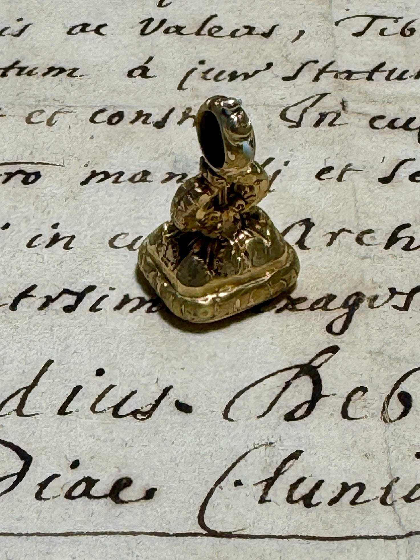 Antique Rolled Gold Georgian L'AMITIE Seal