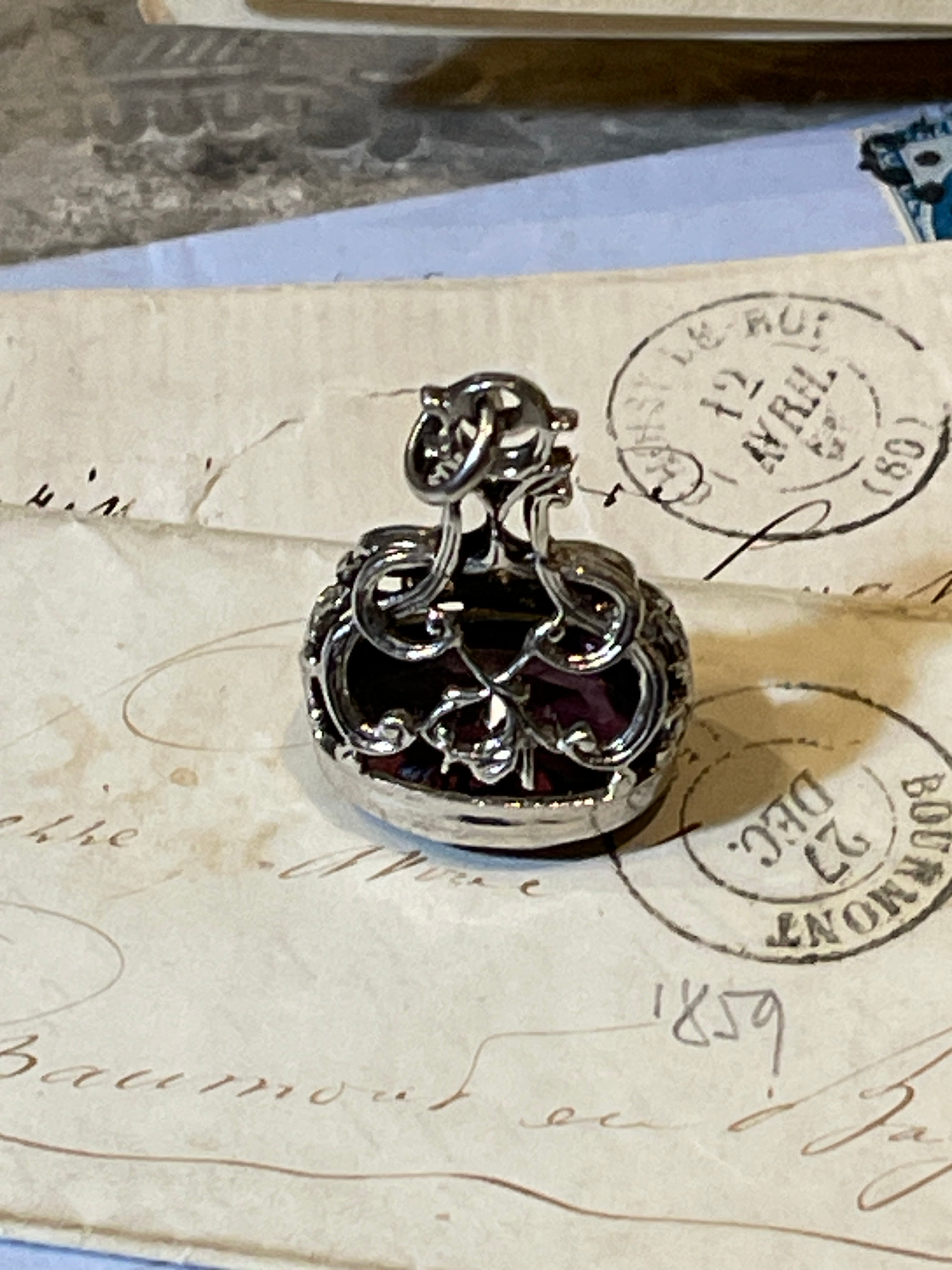 Beautiful Victorian Silver Fob Pendant