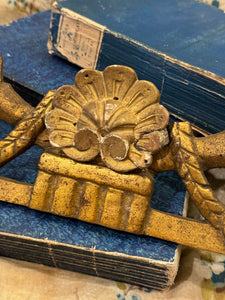 1800's French Gilt Wood Fragment with Leaves