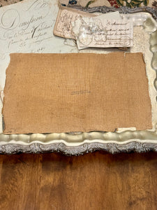 Antique Timeworn Early 1800s French Nautical Canvas
