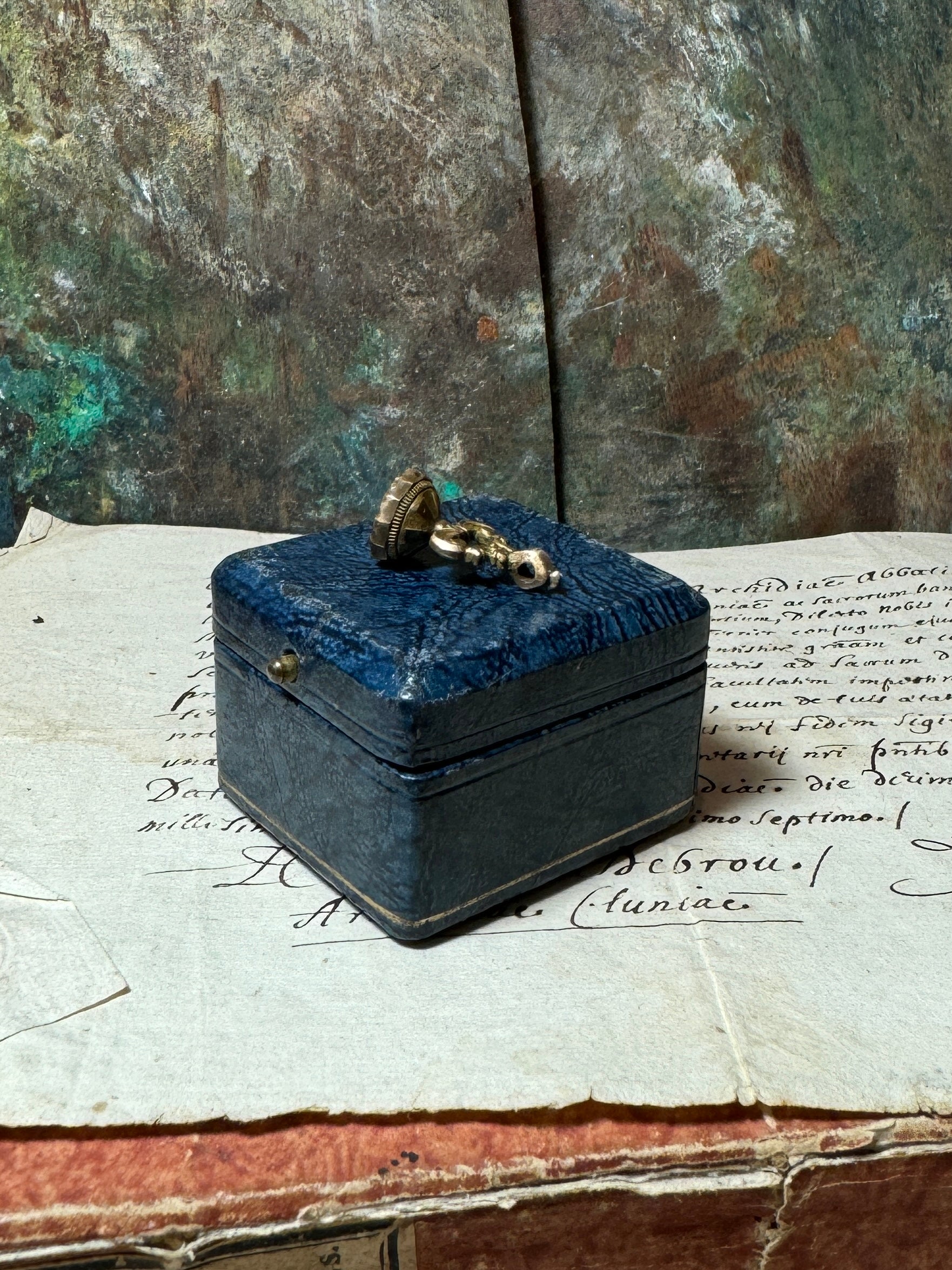 Antique Victorian Intaglio Seal  - "LOVE TO THEE"