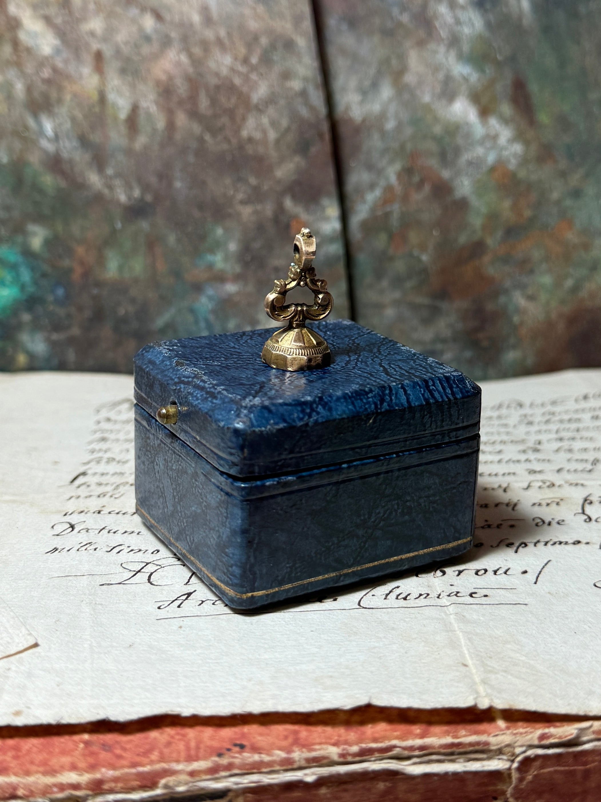 Antique Victorian Intaglio Seal  - "LOVE TO THEE"