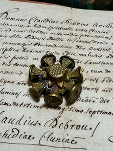 Victorian 9 Seal Motto Spinner Wheel