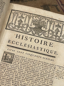Early 1700's Marbled French Books
