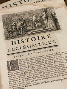 Early 1700's Marbled French Books