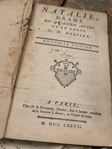 1700's Marbled French Theatre Books