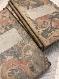 1700's Marbled French Theatre Books