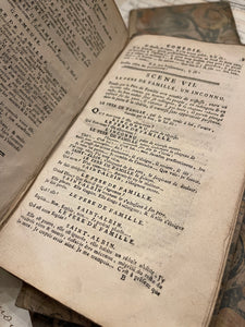 1700's Marbled French Theatre Books
