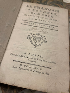 1700's Marbled French Theatre Books