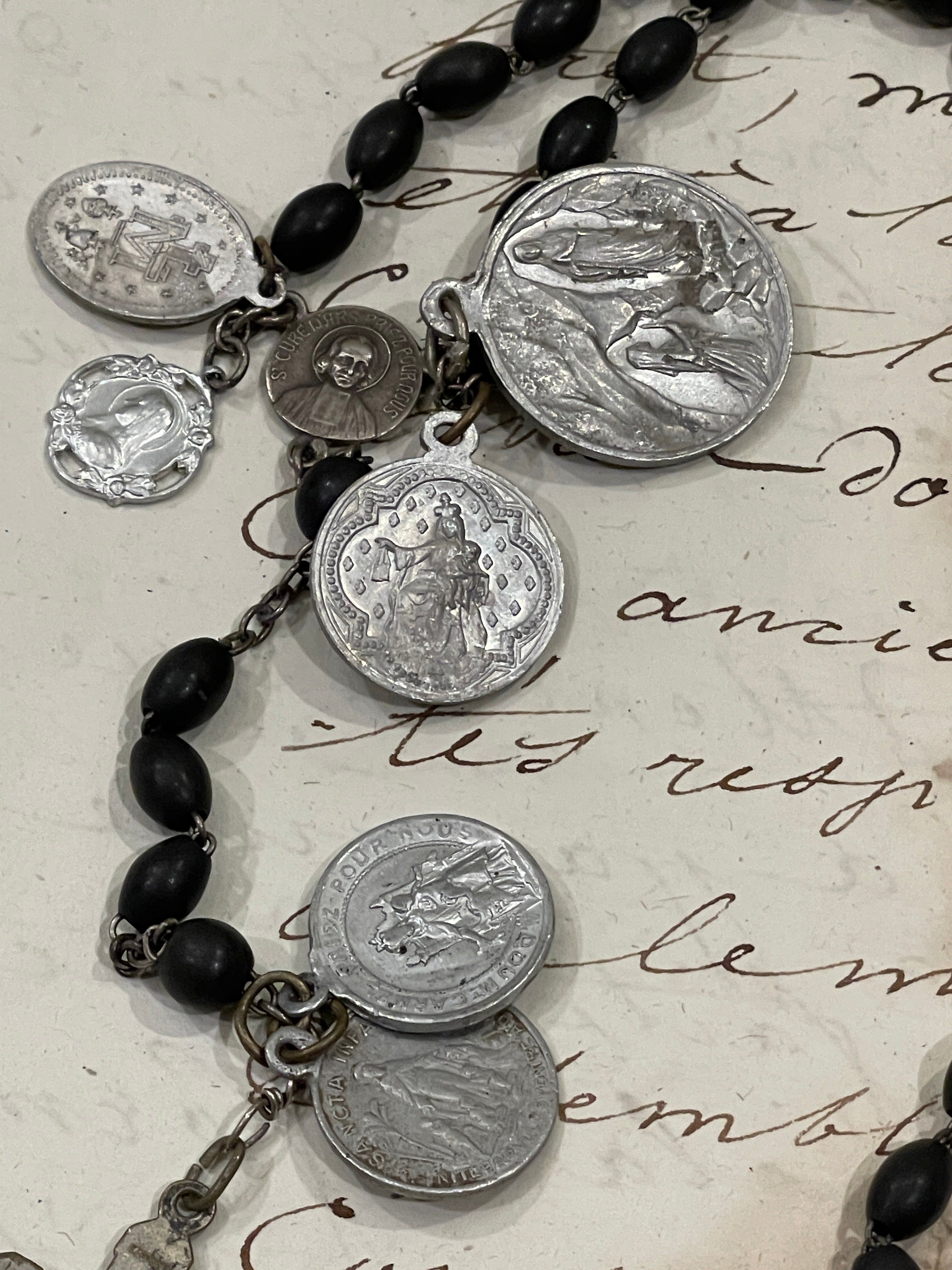 Rosary and Small Medals