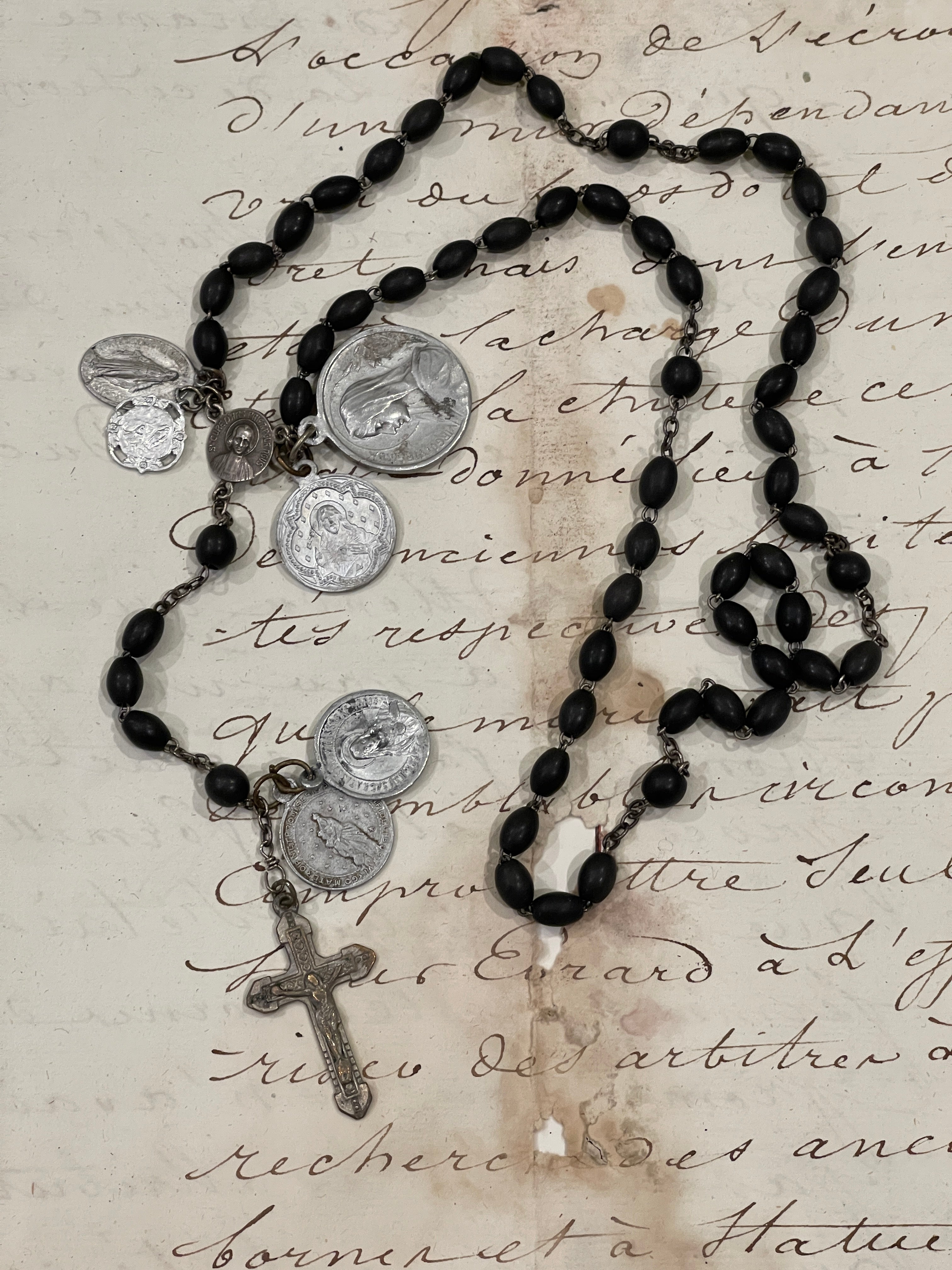 Rosary and Small Medals