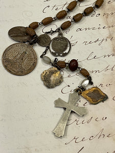 Rosary and Small Medals - Gold