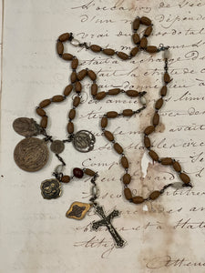 Rosary and Small Medals - Gold