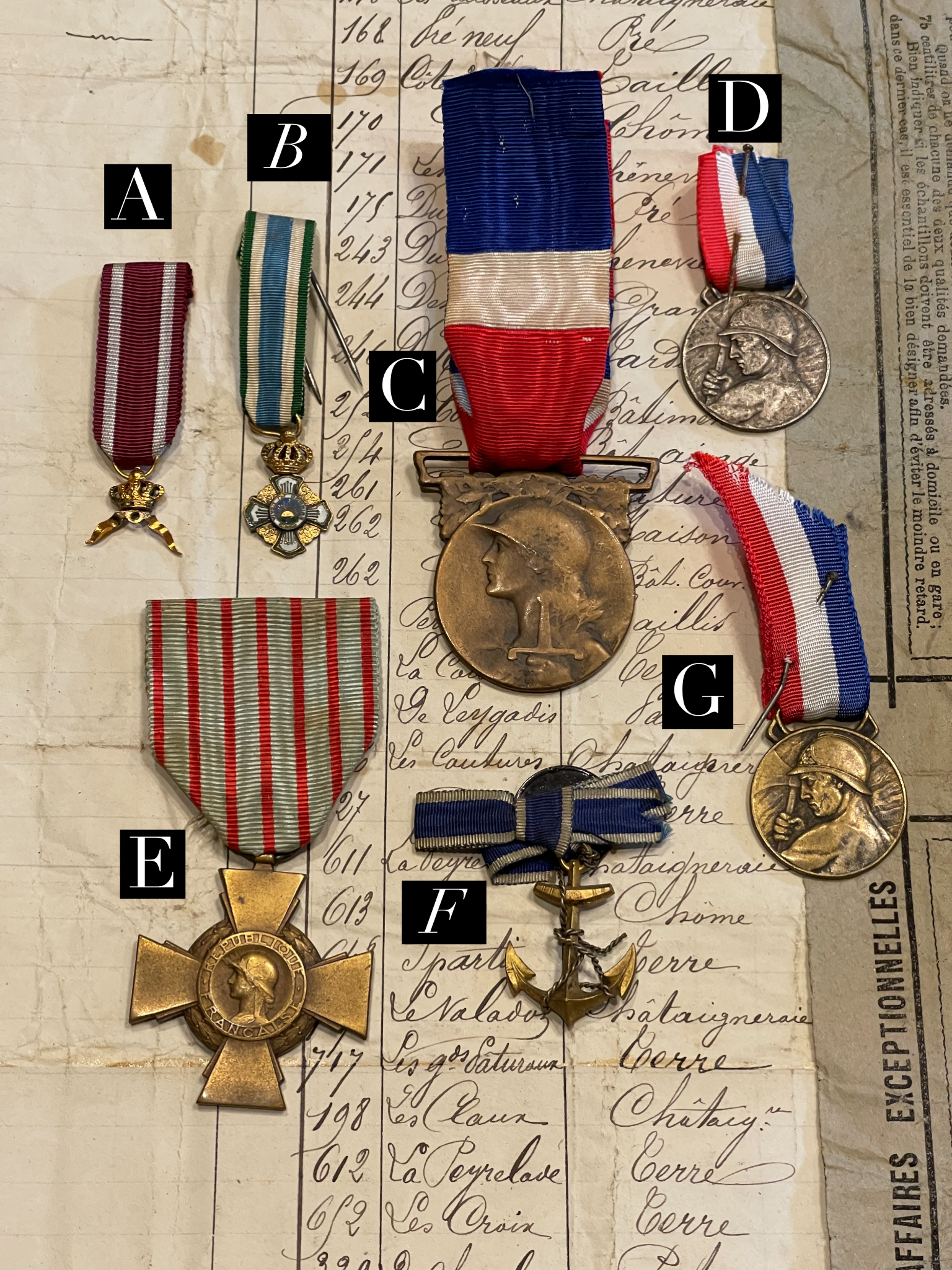 Antique French Medals - A1